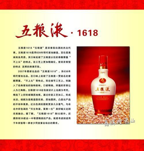 1618五粮液什么意思,五粮液1618的意思