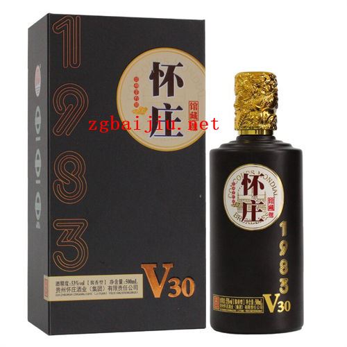 53度怀庄1983馆藏V30酱香型白酒500ml的价格是多少