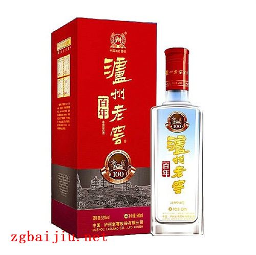 52度泸州老窖100年窖龄酒浓香型白酒500ml的价格是多少