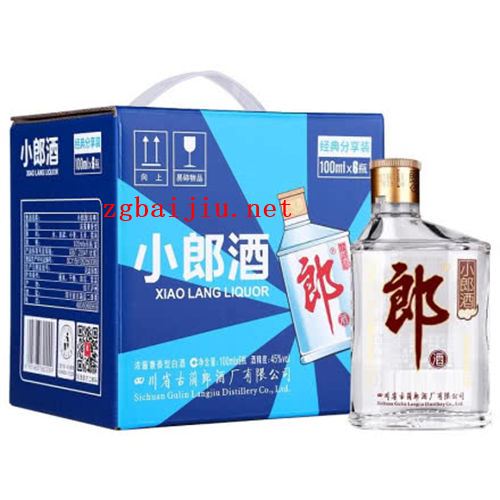 45度郎酒小郎酒100ml6瓶整箱一般要多少钱