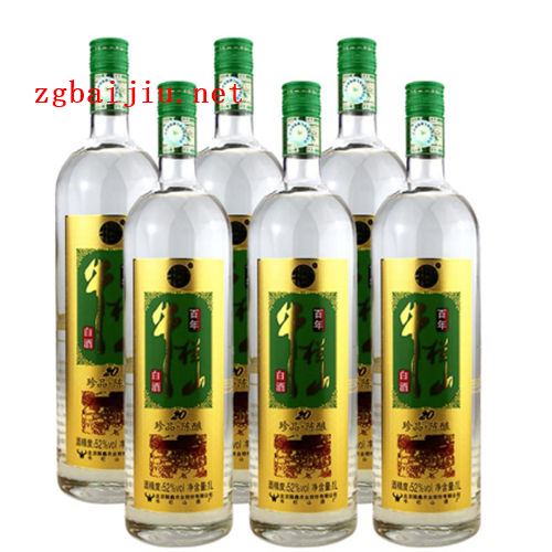 52度牛栏山二锅头金标珍品20陈酿1L6瓶整箱大约价格参考