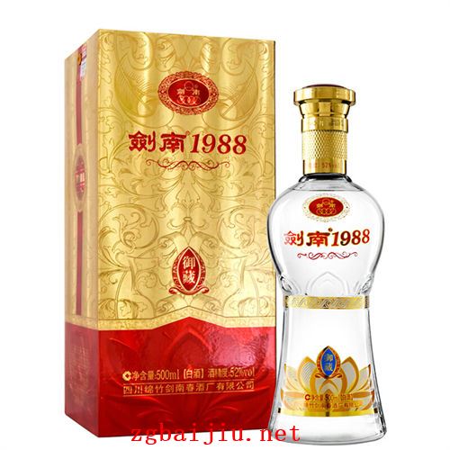 52度剑南春1988御藏浓香型白酒500ml要好多钱