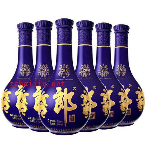 53度郎酒青花郎,202012年产老酒6瓶整箱一般价位