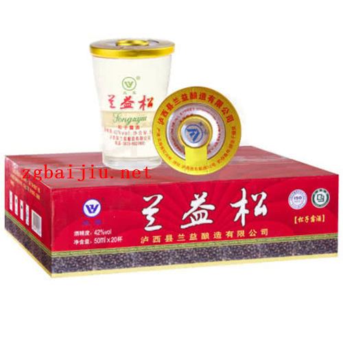 42度兰益松小杯松50ml20杯整箱具体价格是多少