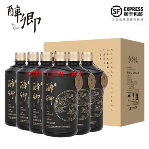 53度醉卿卿6酱香酒6瓶整箱多少钱一瓶