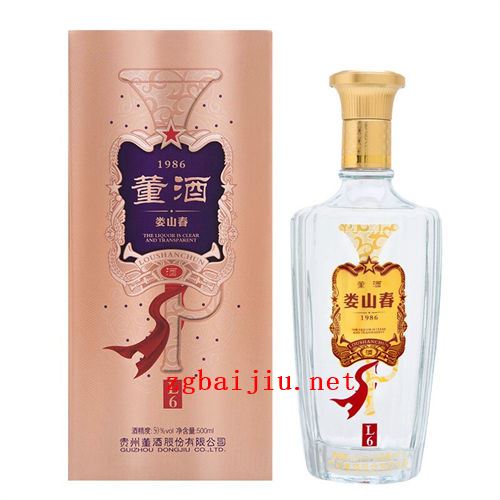 50度董酒娄山春L6兼香型白酒500ml什么价位