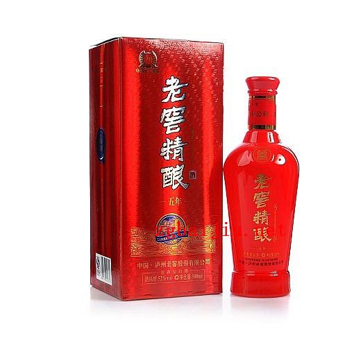 52度泸州老窖5年老窖精酿浓香型白酒500ml什么价位贵