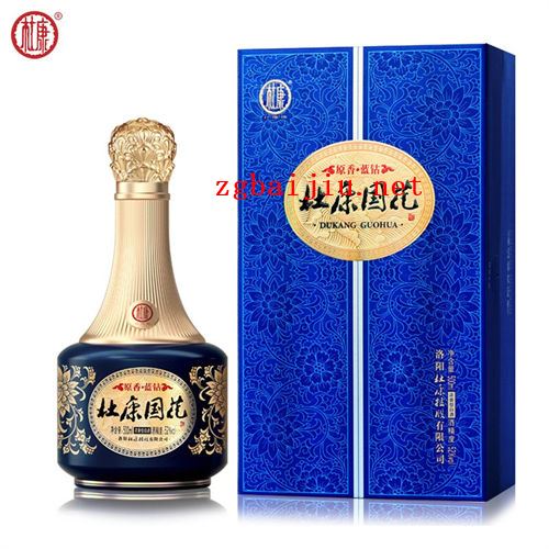 52度杜康国花原香蓝钻浓香型白酒500ml一般多少钱一瓶