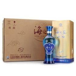 洋河海之蓝一箱几瓶?洋河海之蓝盒装52度,洋河海之蓝酒盒子尺寸
