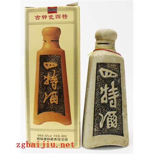 52度四特古钟瓷2010年老酒460ml大概市场价格