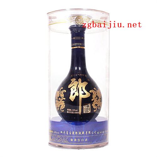 53度郎酒青花郎二十年2009，2010年老酒市场价多少钱一瓶