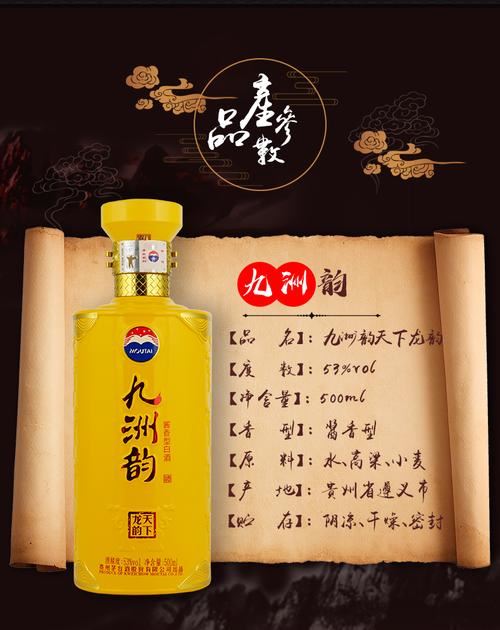 九洲韵酒：茅台股份系列九洲韵酒