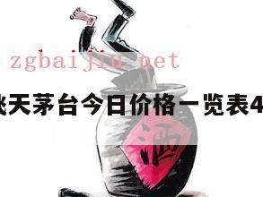 茅台酒价格表一览2024年,茅台飞天白酒多少钱一瓶?好喝吗?